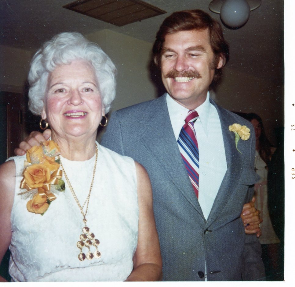 1973 Gladys and son Don 50th Anniversary